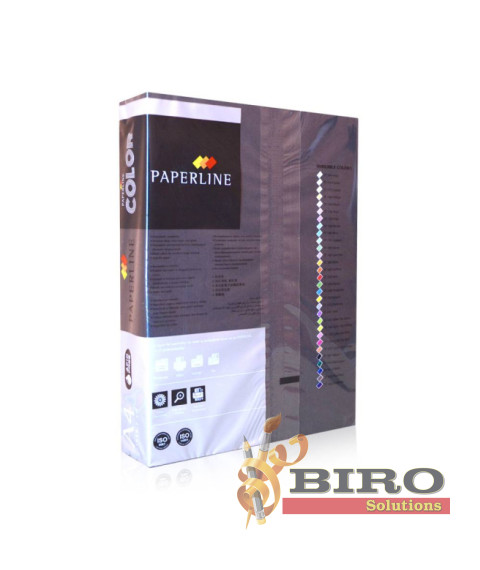 Hirtie colorata A4 Paperline nuante inchise BLACK 80gr, neagra